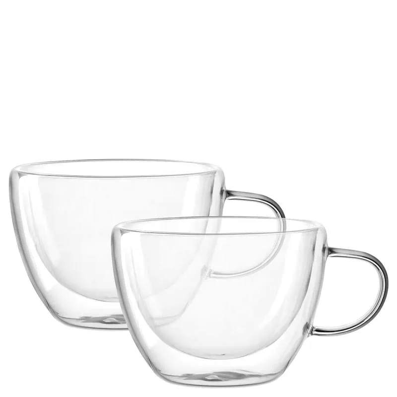 Leonardo, Duo: Double-walled tea cup, set of 2, capacity: 360 ml, diameter: 11 cm, height: 10 cm