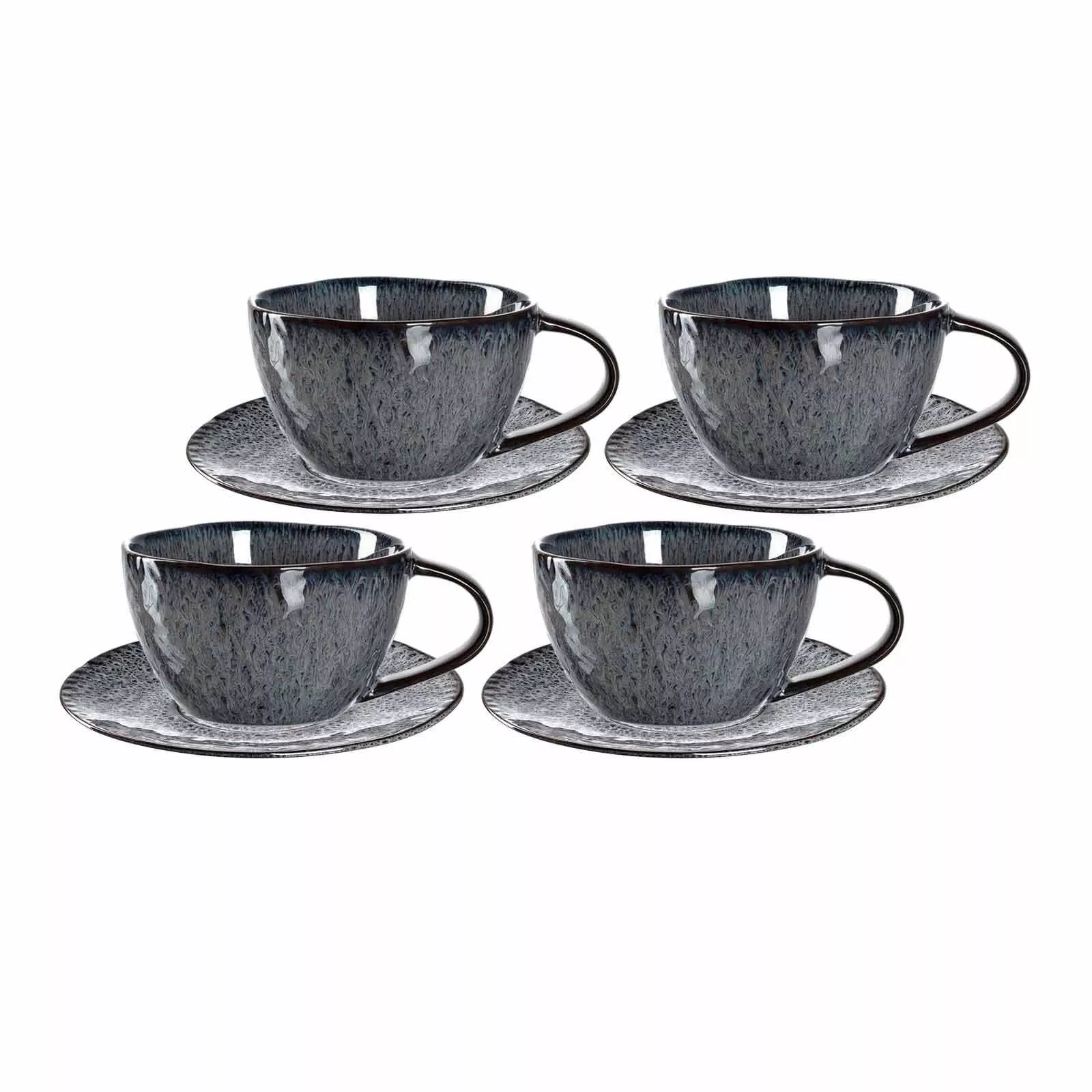 Leonardo Living CAPPUCCINO CUPS Matera Anthracite 180 ml 4-piece set