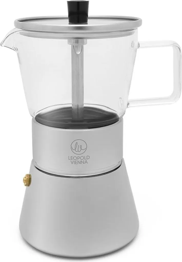 Leopold Vienna LEOPOLD Espresso Maker Otto 4 Cups Glass