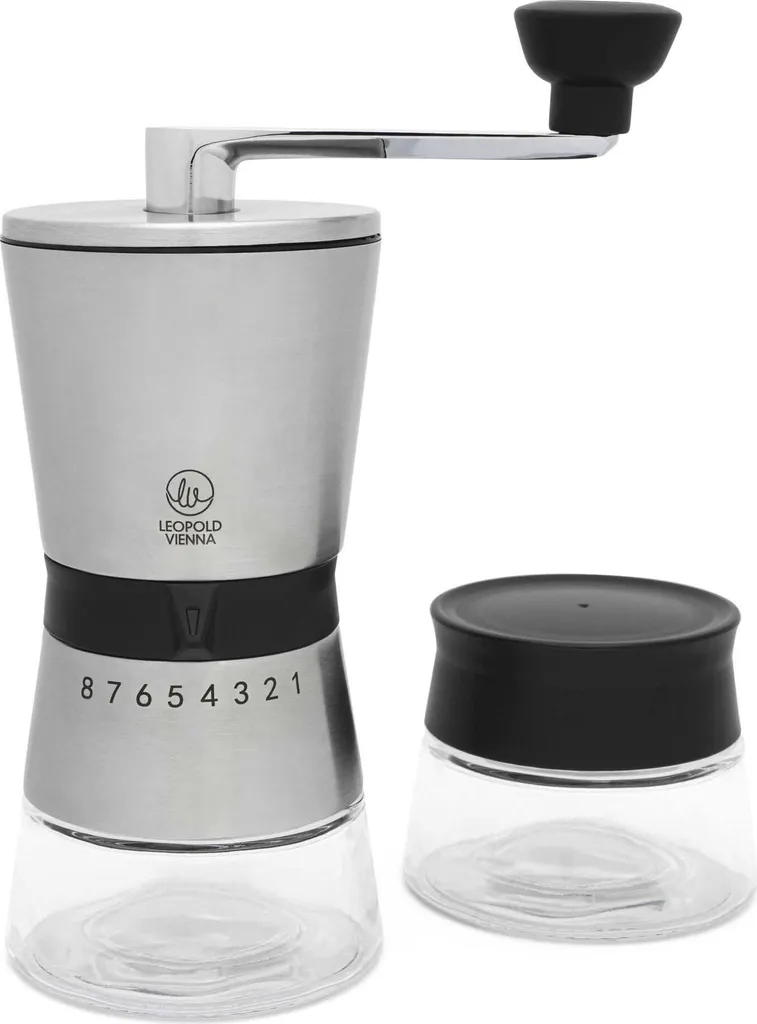 Leopold Vienna Bologna Coffee Grinder Stainless Steel/Glass LV143002