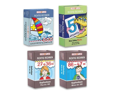 Learning game package “Fit in the number range up to 100”