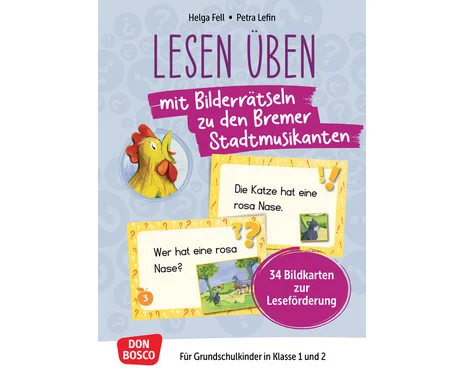 Practice reading with picture puzzles: The Bremen Town Musicians
