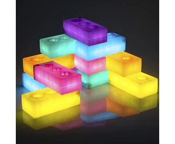 Light-up building blocks