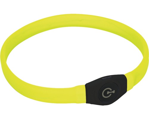 Karlie Visio silicone luminous collar, 65 cm, yellow