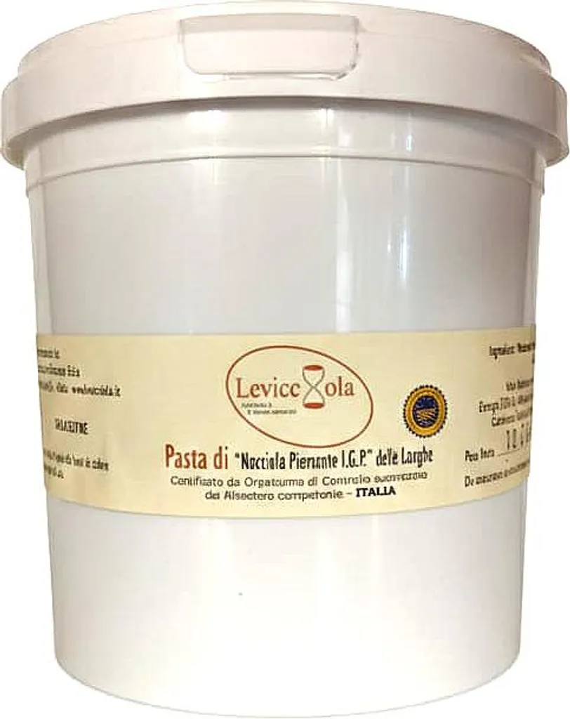 Win2Win Tech Levicciola - Hazelnut Paste 100% Piemonte IGP Langhe - No added sugar, gluten-free, lactose-free. Ideal for desserts and breakfast. 1 kg 1000g