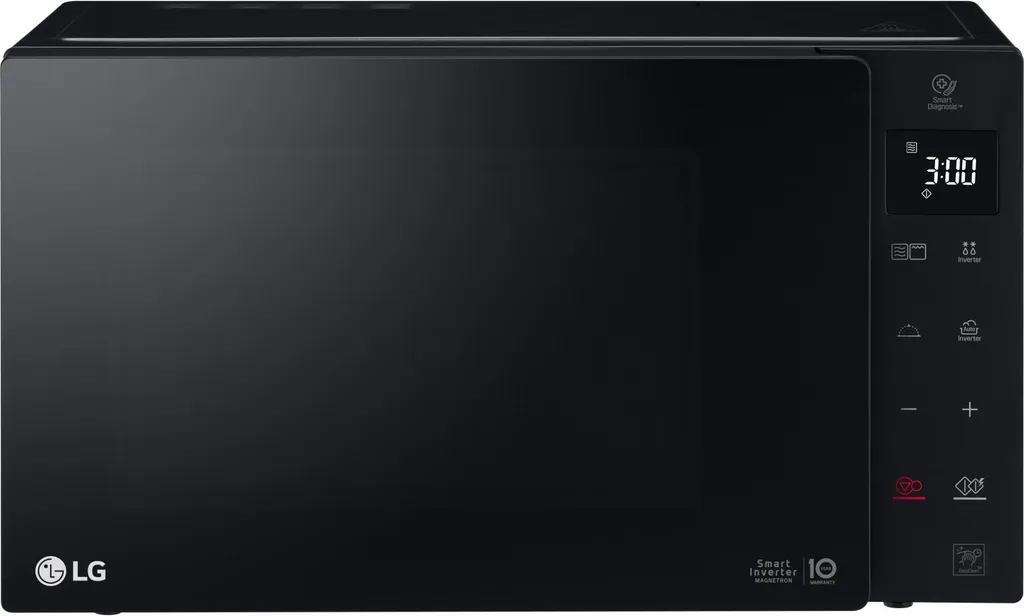 LG MH6535GDS Combination Microwave Oven 25L 1000W Black with Grill and Inverter