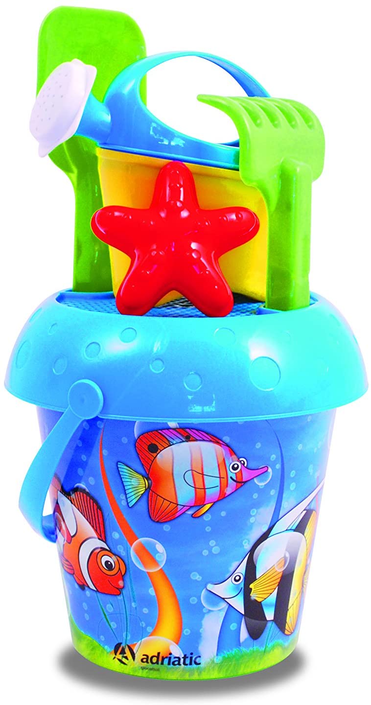 Adriatic 20 x 33 cm Beach Toys Acquario Configurations Bucket with Watering