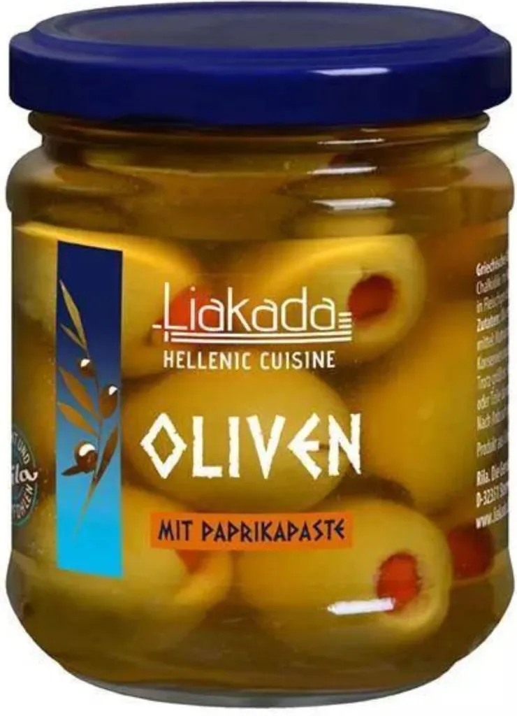 Rila Liakada Green Olives with Paprika Paste, 190g