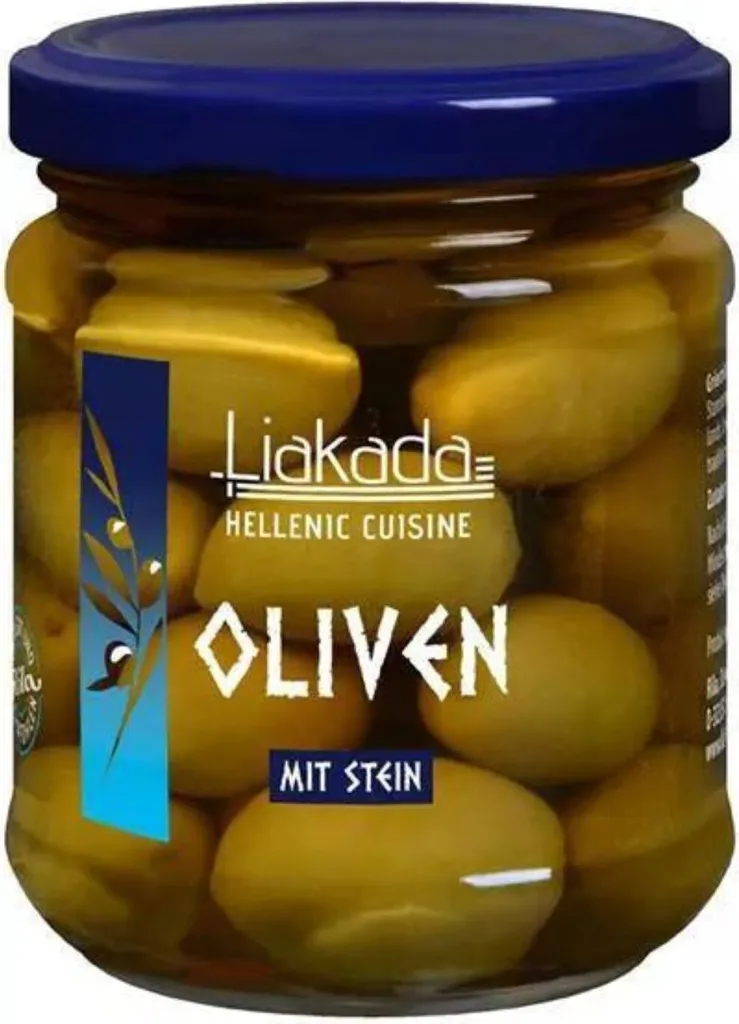 Rila Liakada Green Olives with Stone, 190g