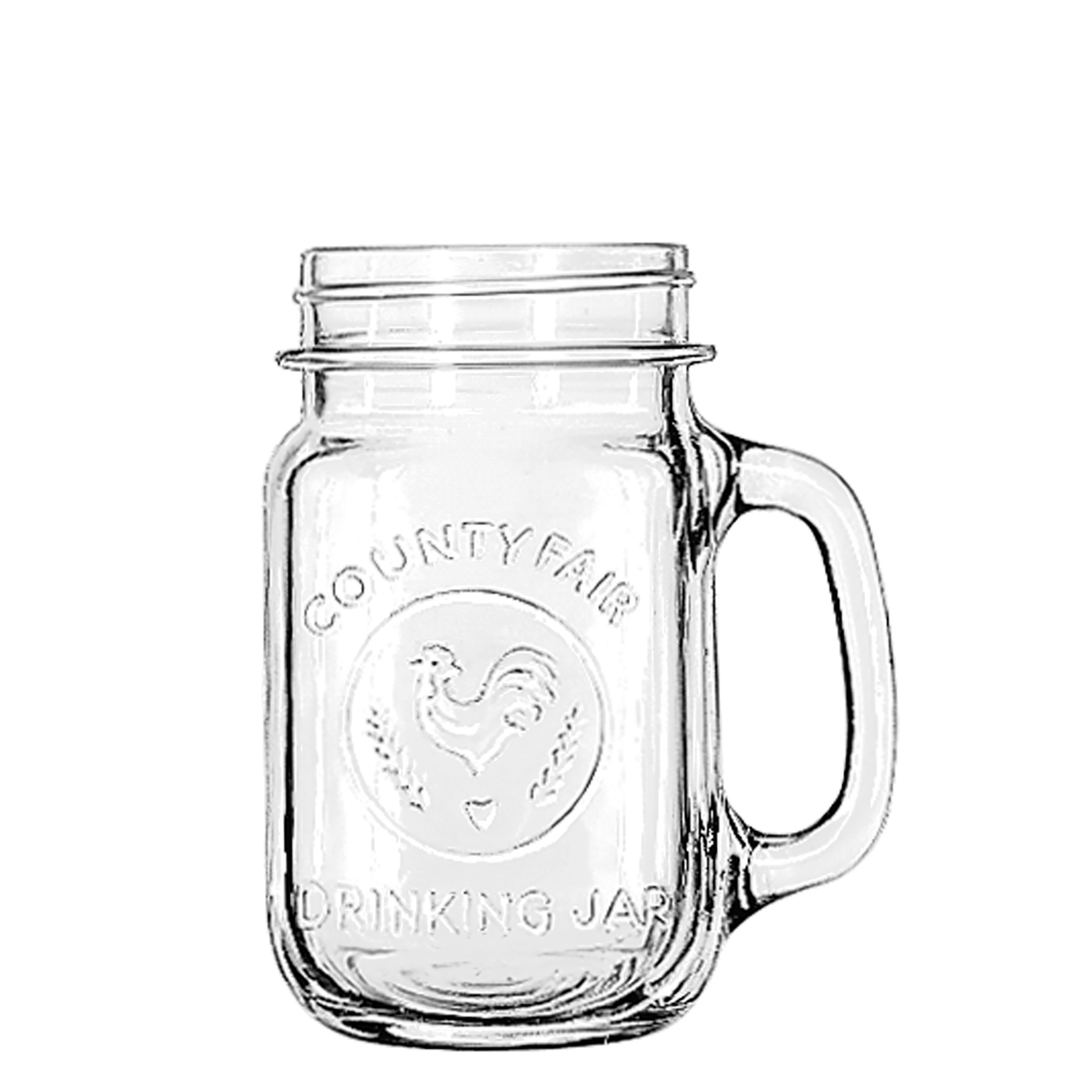Libbey, Drinking Jar - Bockbecher with Hkl. 48.8 cl, contents: 488 ml, D: 9 cm, H: 13.5 cm