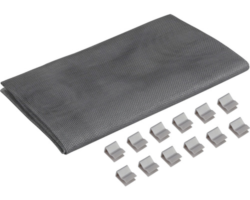 Windhager Light shaft cover fiberglass complete set anthracite 60x135 cm