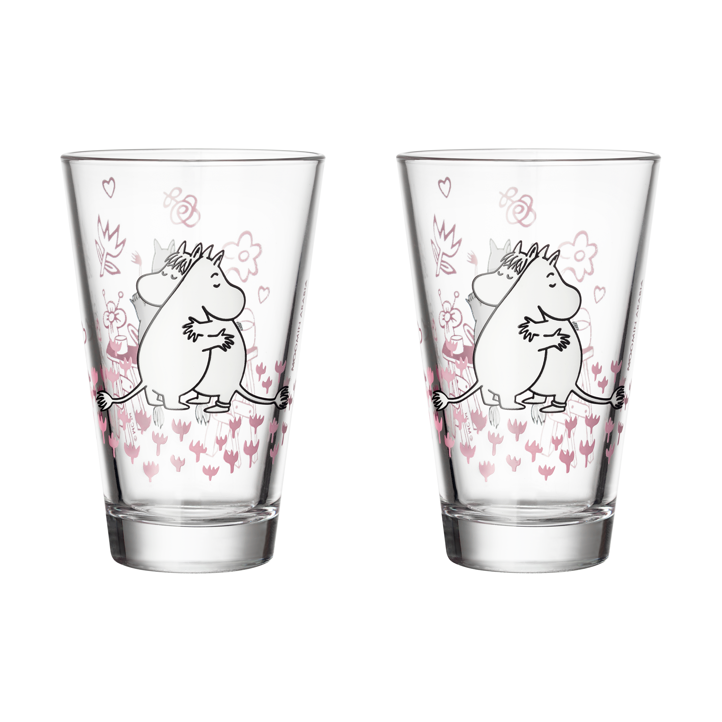 Love Moomin Glass 2-pack