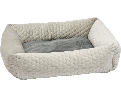 Karlie Velvet lounger bed 65 x 60 x 20 cm beige