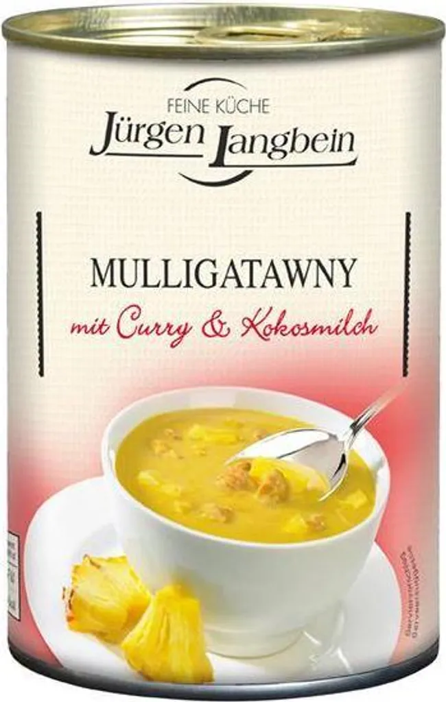 Rila Lien Ying Mulligatawny 400ml Can With Curry and Coconut Milk No Yeast Extract No Colorings No Flavor Enhancers