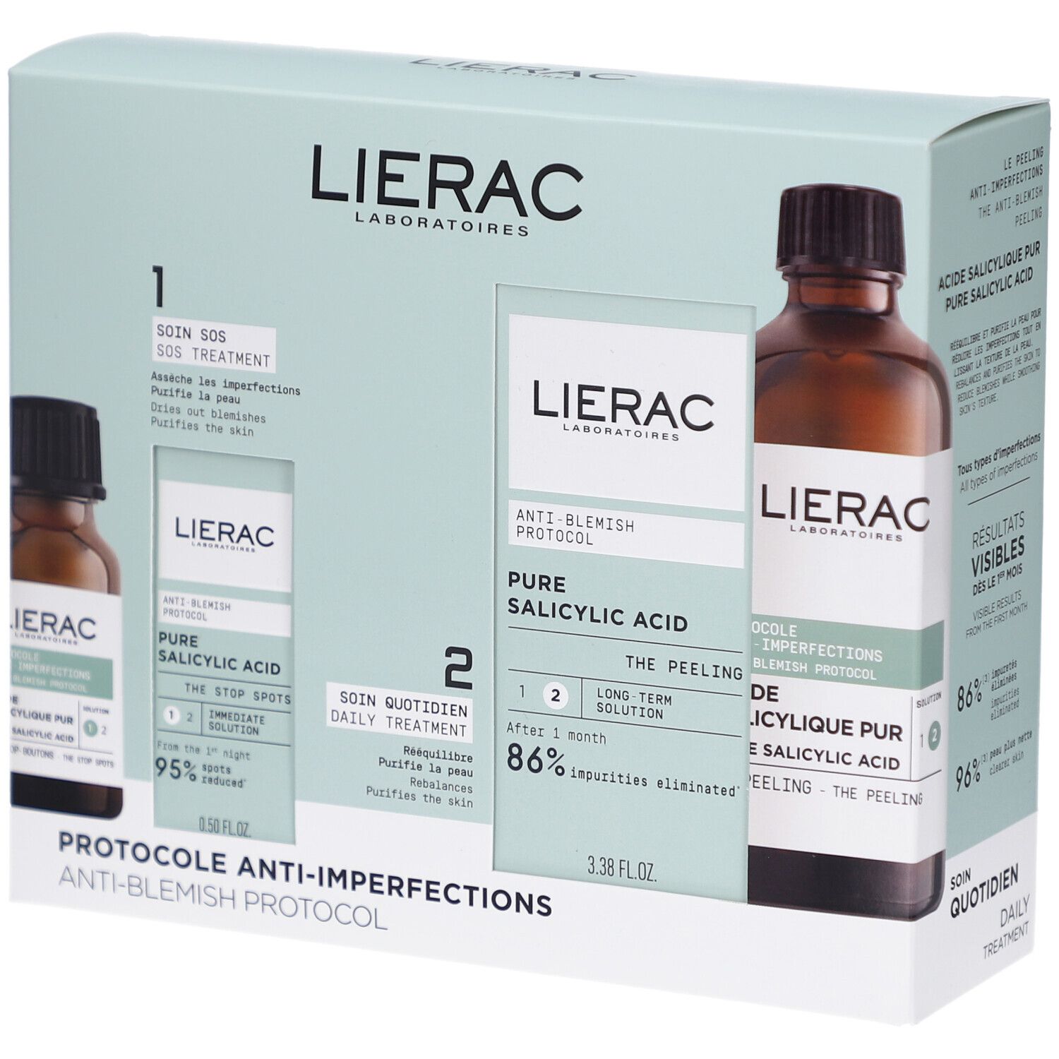 LIERAC Anti-Blemish Protocol anti-pimple set