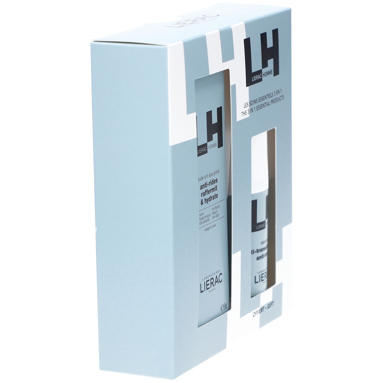 LIERAC HOMME ANTI-AGING FLUID 50ML + 48H DEODORANT 1 St