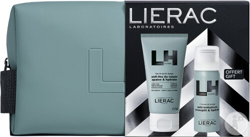 Lierac Homme Christmas Set: Aftershave Balm 75ml + Shaving Foam 50ml