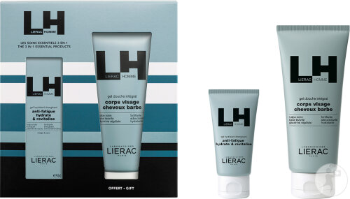 Lierac Men's Father's Day Set: Energizing Moisturizing Gel 50ml + Shower Gel 200ml