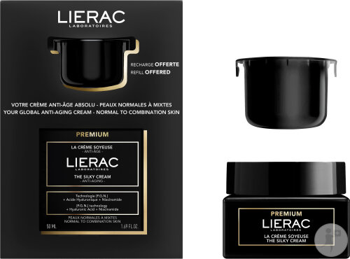 Lierac Set Premium Silky Cream 50ml + Refill 50ml