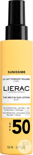 Lierac Sunissime The Melting Solar Milk SPF50 bottle 150ml