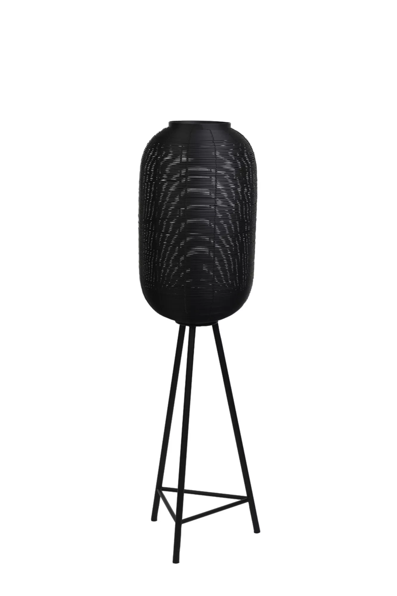Light & Living Floor Lamp Tomek Black Ø35/136 cm