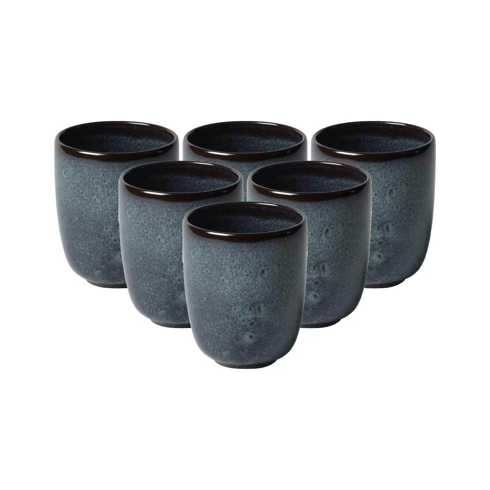 like.Villeroy & Boch Handleless Mug Lave Gris 400 ml Set of 6