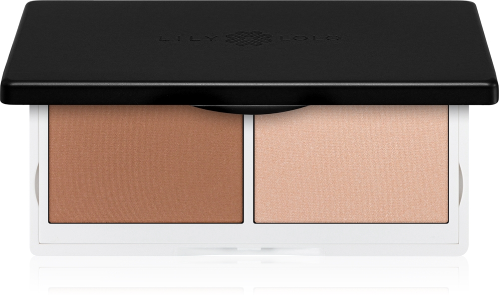 Lily Lolo Sculpt and Glow Palette with contour and brightening shadows