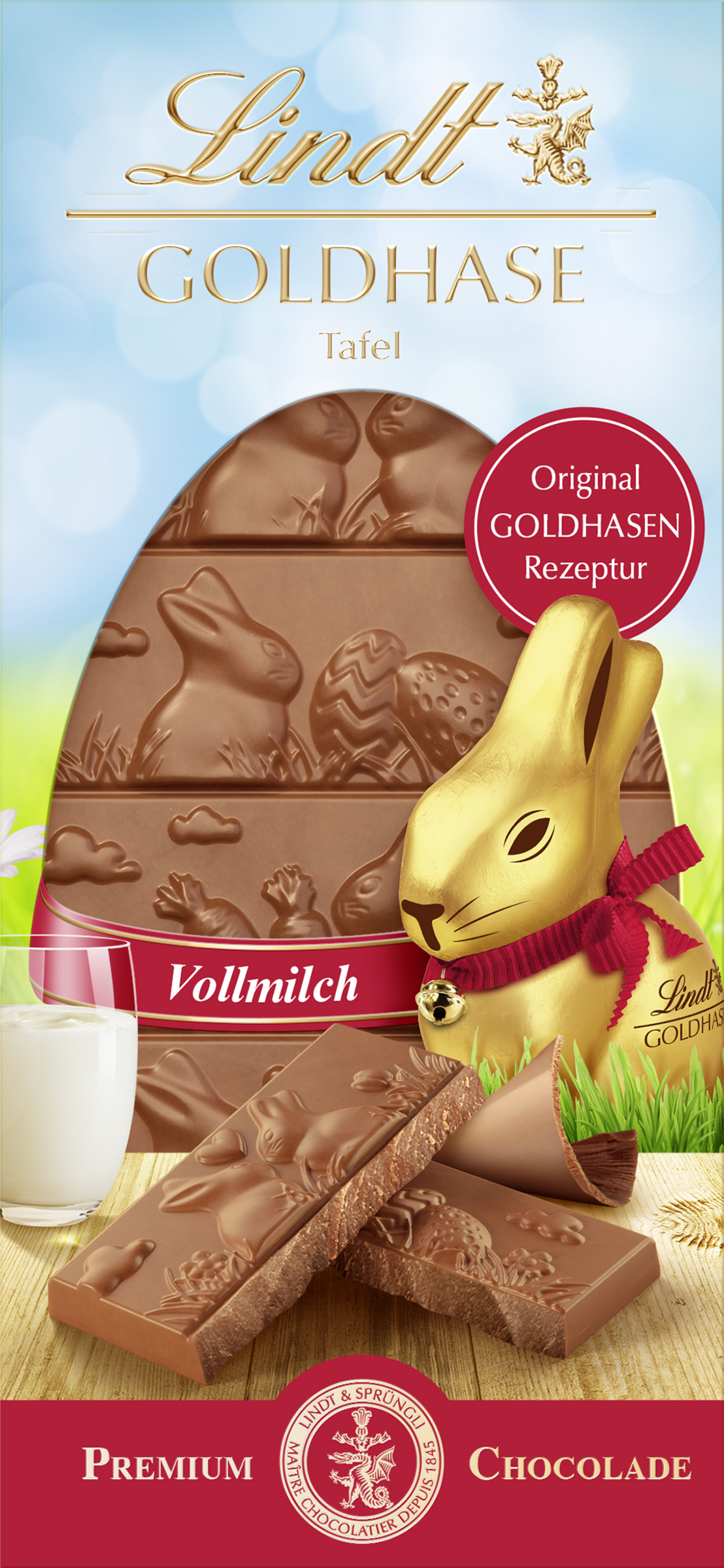 Lindt Gold Bunny Milk Chocolate Bar 120g