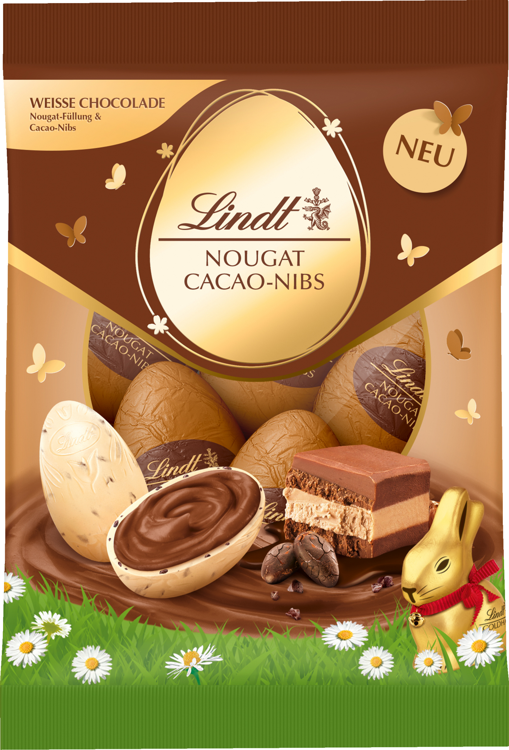 Lindt Nougat Cacao Nibs Owner 90g