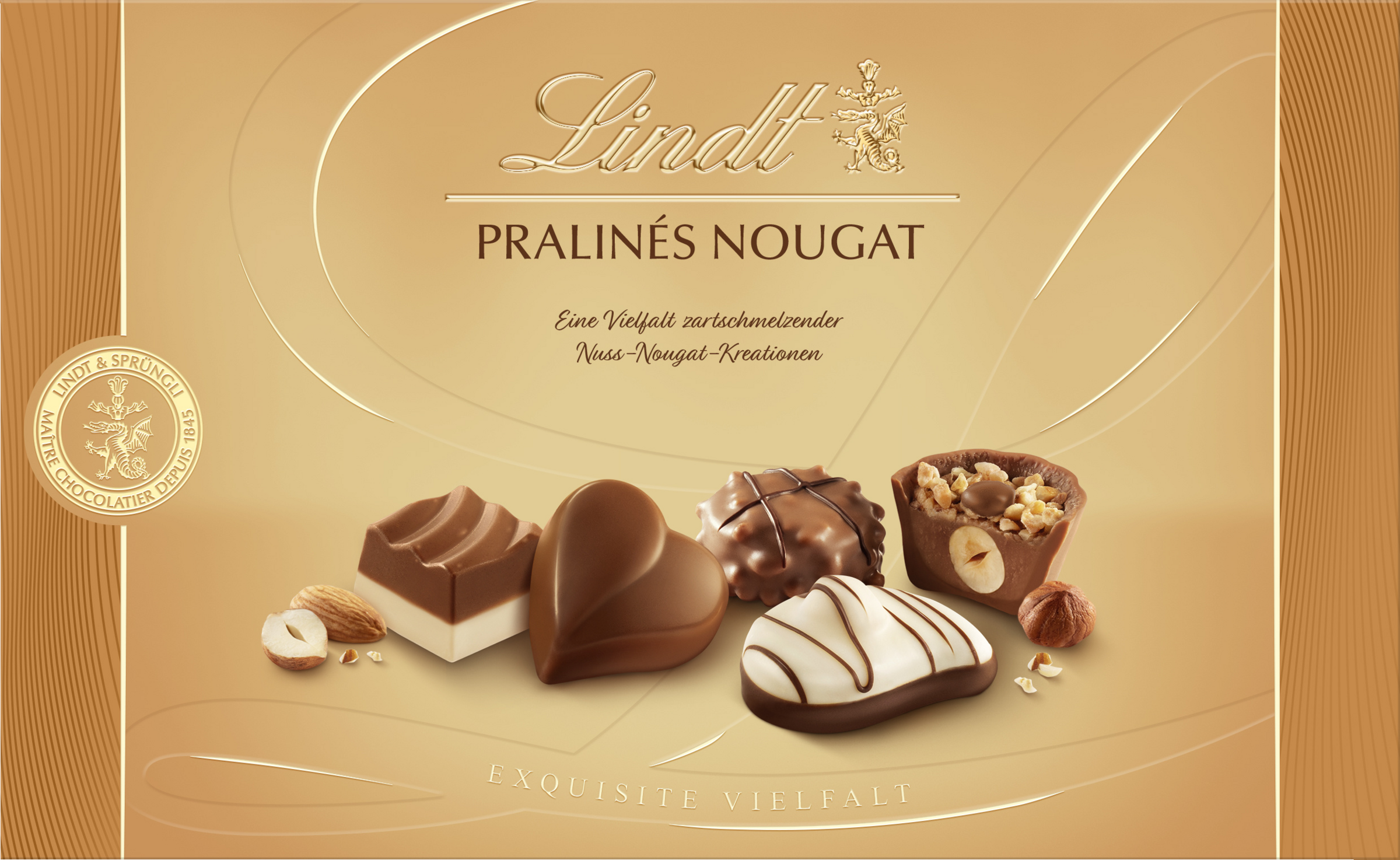Lindt Nougat Pralines 125g