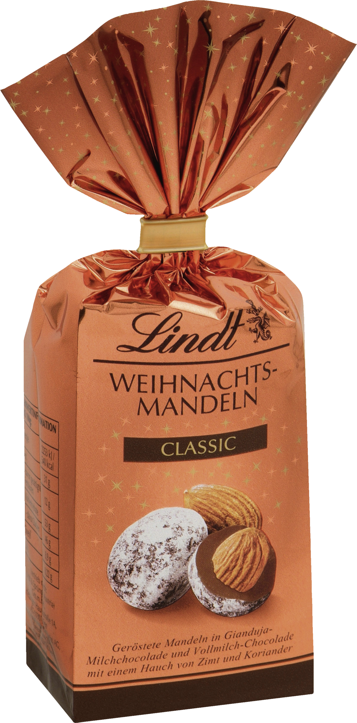 Lindt Christmas Almonds Classic 100g