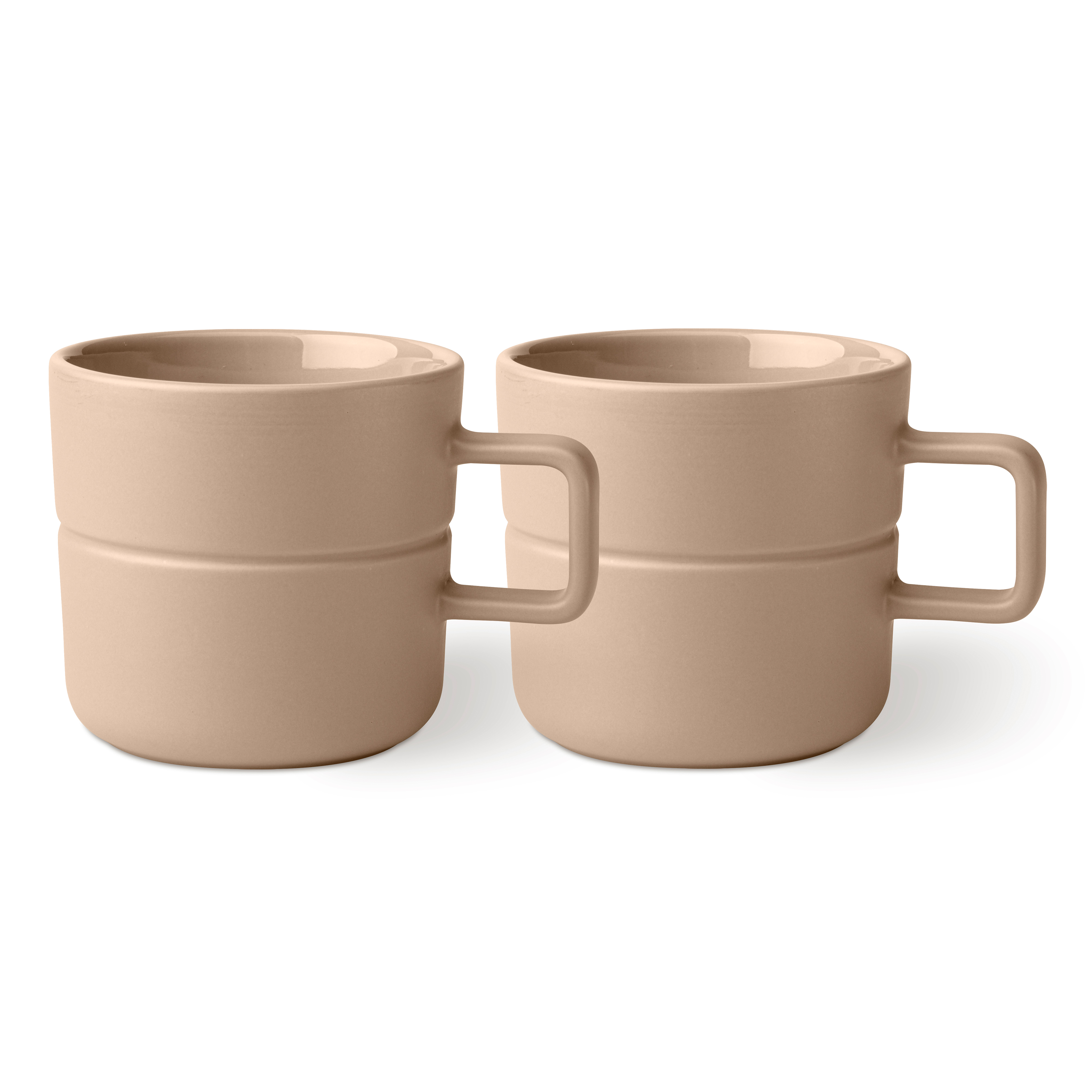 njrd Lines Cup 50cl 2-Pack, Beige