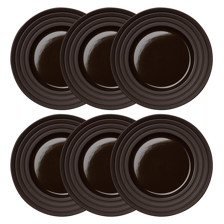 njrd Lines plates Ø27cm pack of 6
