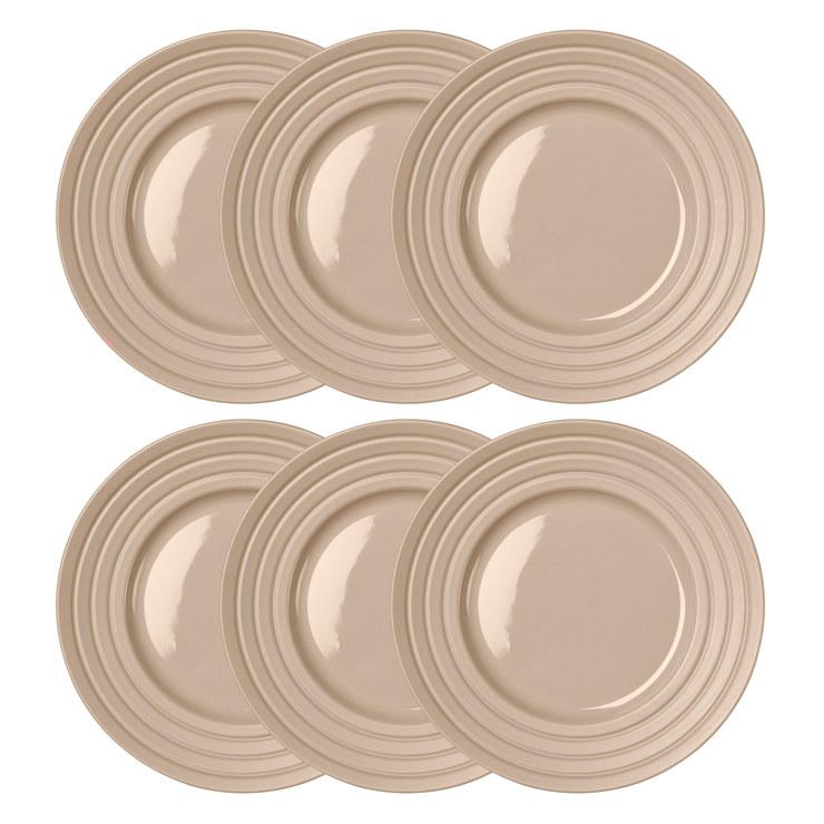 njrd Lines plates Ø27cm pack of 6