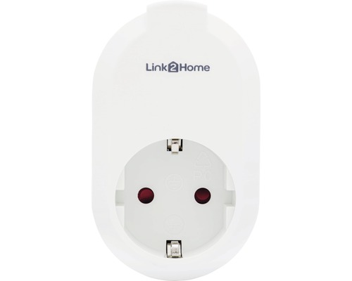 Link2Home WiFi socket and timer white voice control with Amazon Alexa + Google Assistant