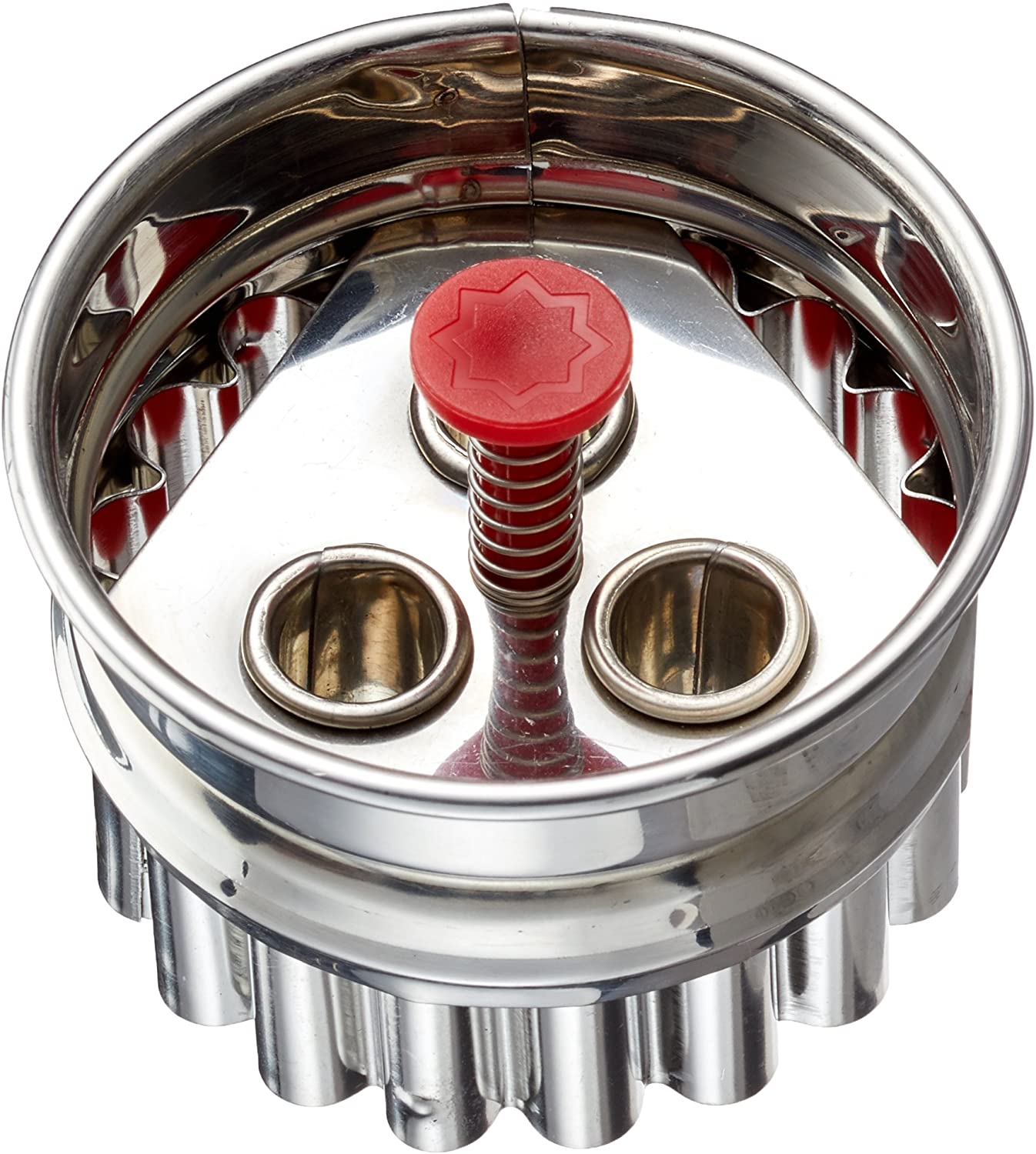 Staedter Linzer Cookie Cutter with Ejector Dwellers 3 Hole