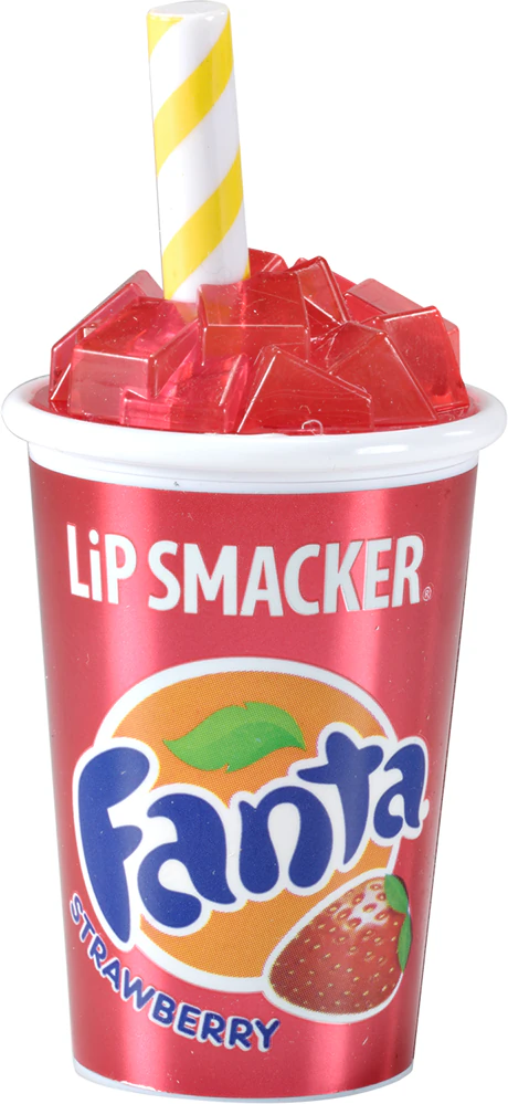 Lip Smacker Fanta Strawberry Stylish lip balm in a jar