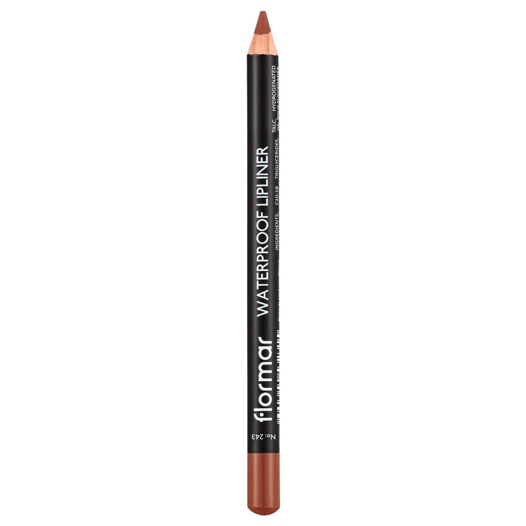 Flormar Waterproof Lipliner, No. 243 - Hot Cocoa