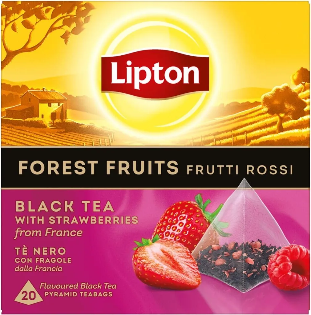 Lipton - Black Specialty - "Forest Fruits" - 20 Pyramidenteebeutel, 35 gm