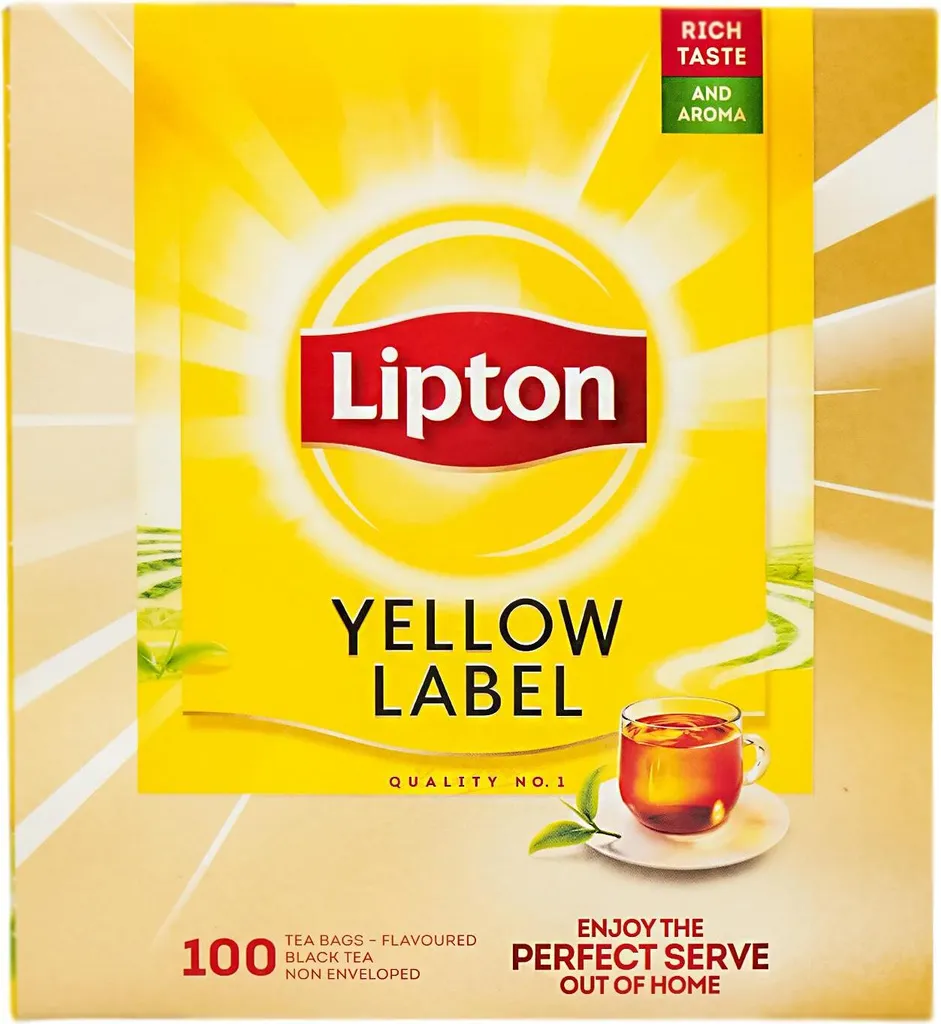 Lipton Yellow Label Black Tea Bags 150g (100x1.5g) 300g