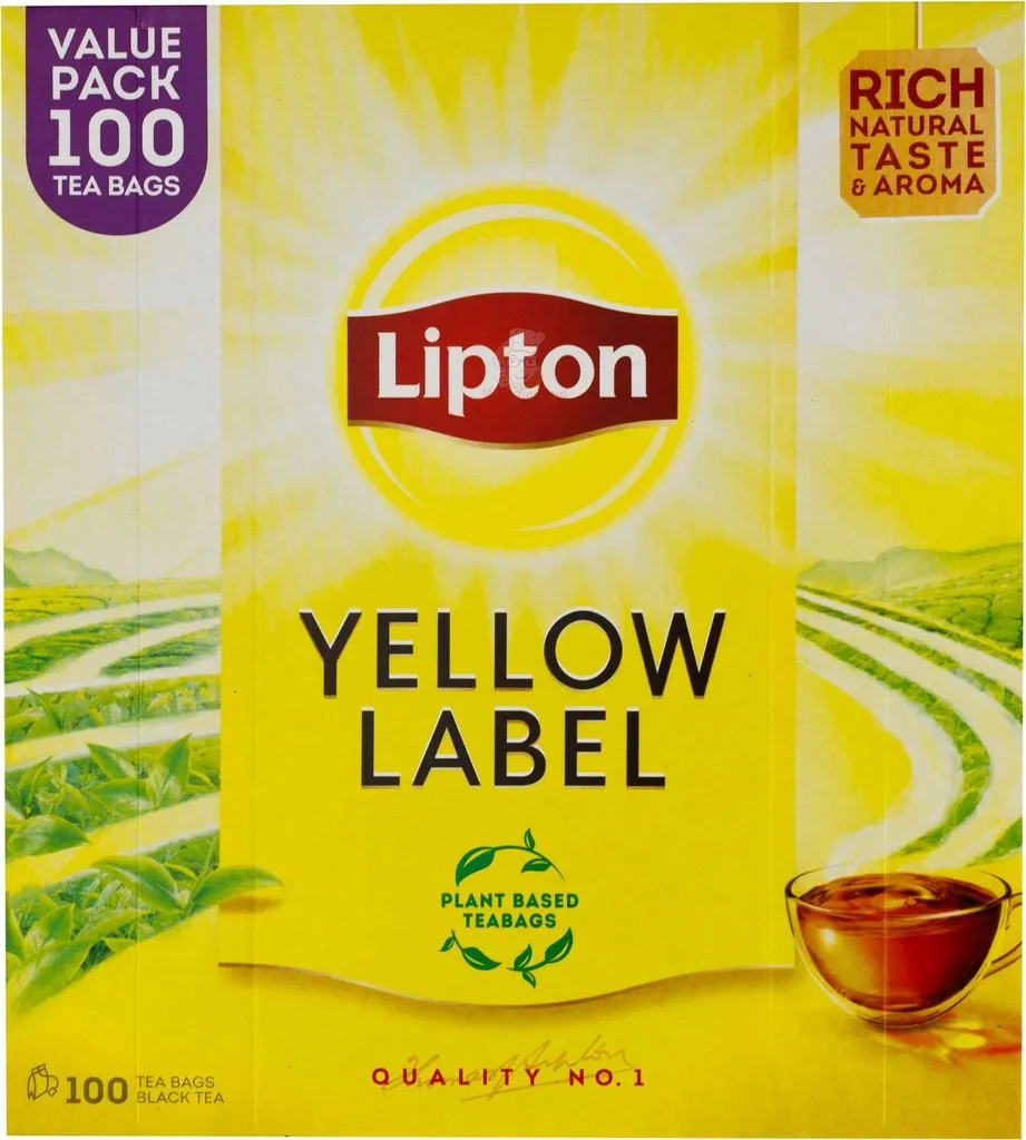Lipton Yellow Label Schwarztee, 100er Pack, 200 gm