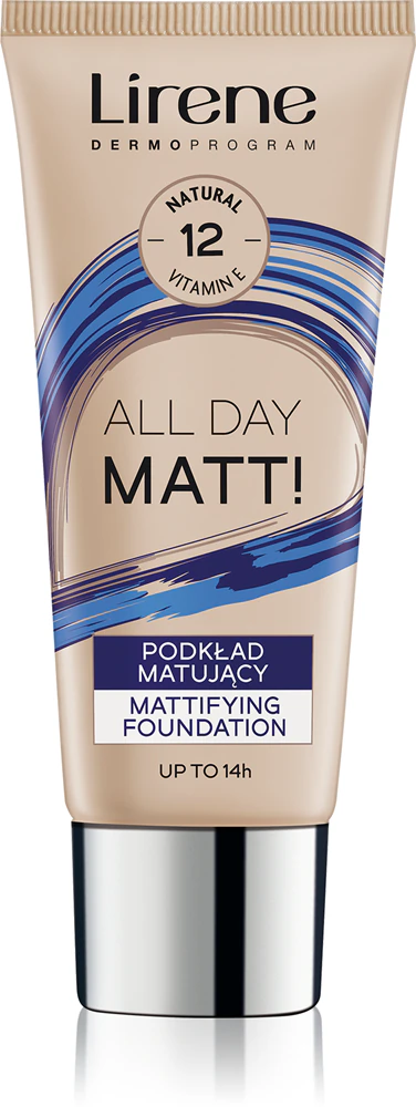 Lirene Nature Matte mattifying make-up fluid for a long-lasting effect Farbton 12 Natural 30 ml