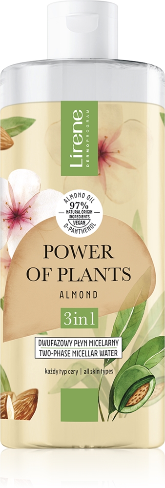 Lirene Power of Plants Almond micellar water 3 in 1 with a calming effect