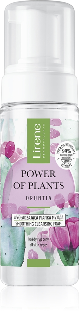 Lirene Power of Plants Opuntia gentle cleansing foam with a smoothing effect