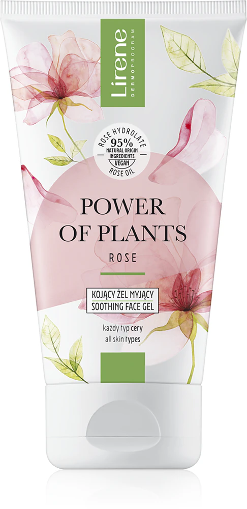 Lirene Power of Plants Rose soothing cleansing gel with rose oil
