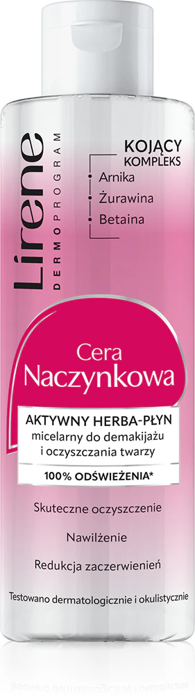 Lirene Redness micellar cleansing water for sensitive and reddened skin