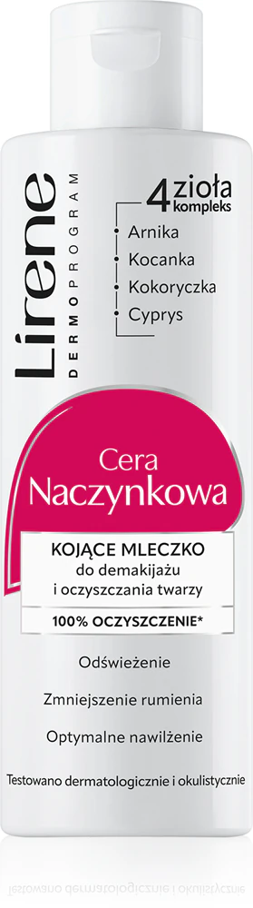 Lirene Redness nourishing cleansing milk for face and eyes