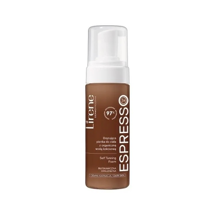 Lirene Self Tanning Foam with organic coconut water Espresso 150 ml