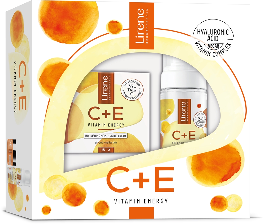 Lirene Vitamin Energy C+E Gift Set for dry to sensitive skin for women