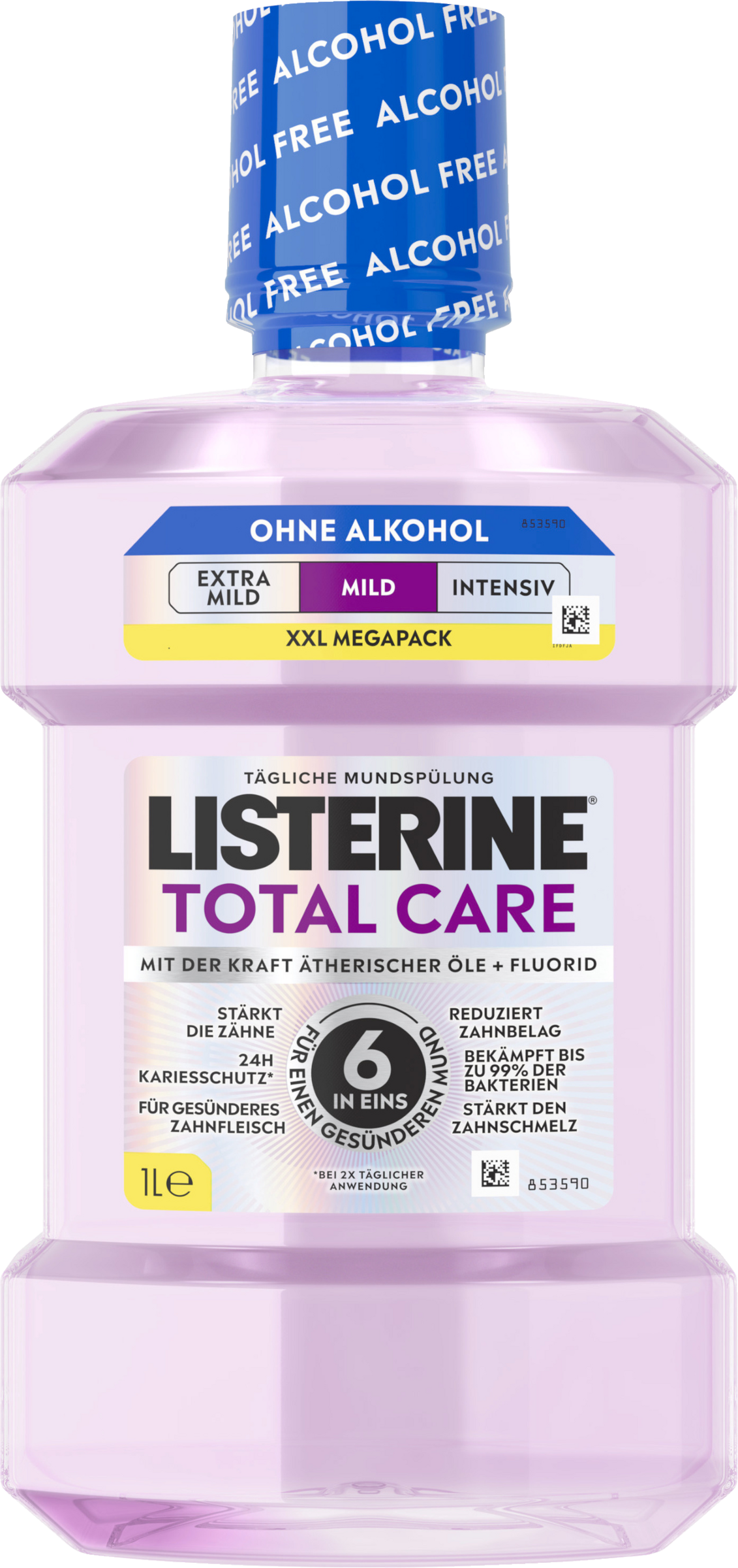 Listerine Mouthwash Total Care Cool Mint Mild 1 L